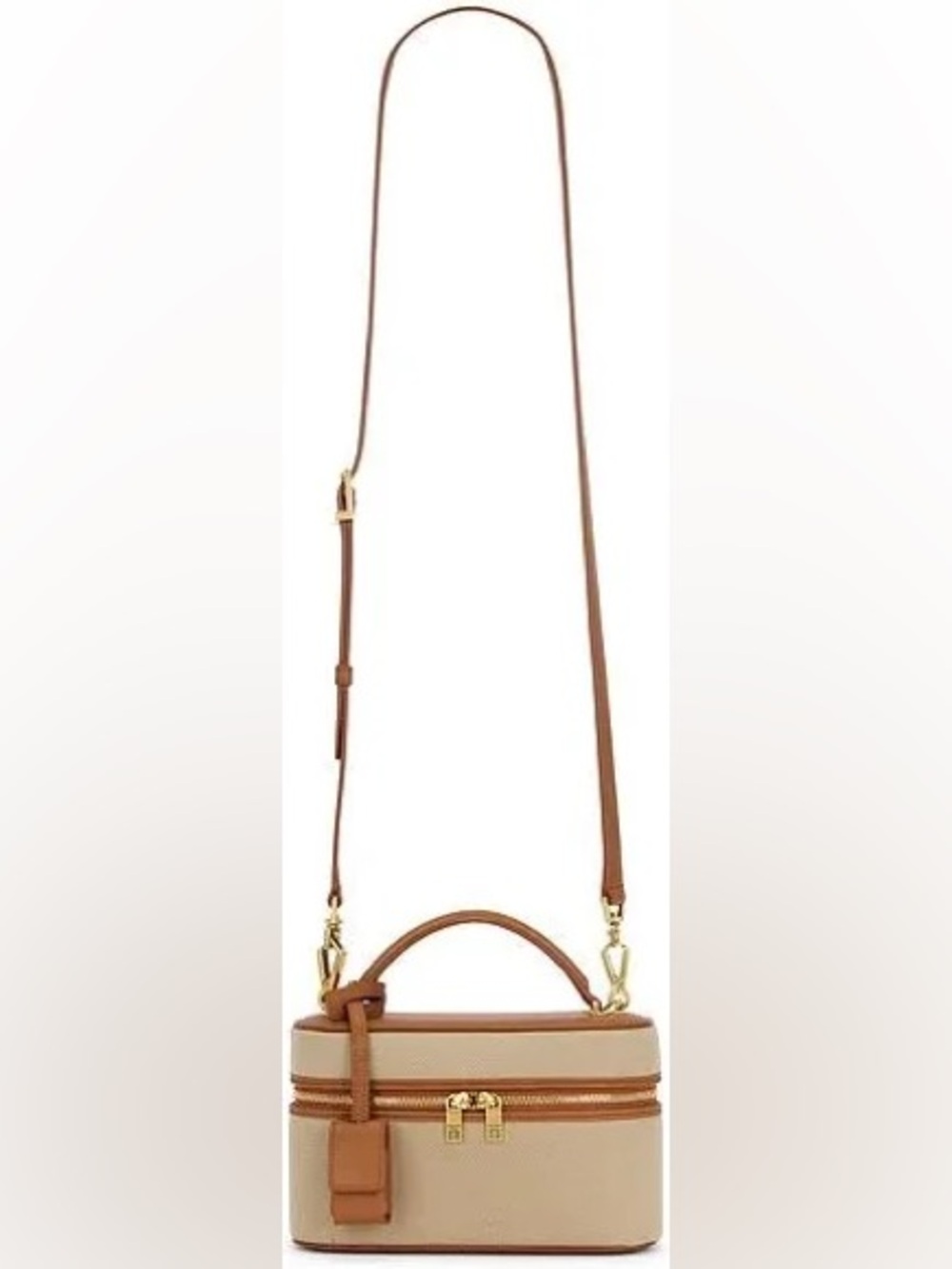 SAINT LAURENT Gaby Vanity Desert Dusk & Brick Top Handle Bag
